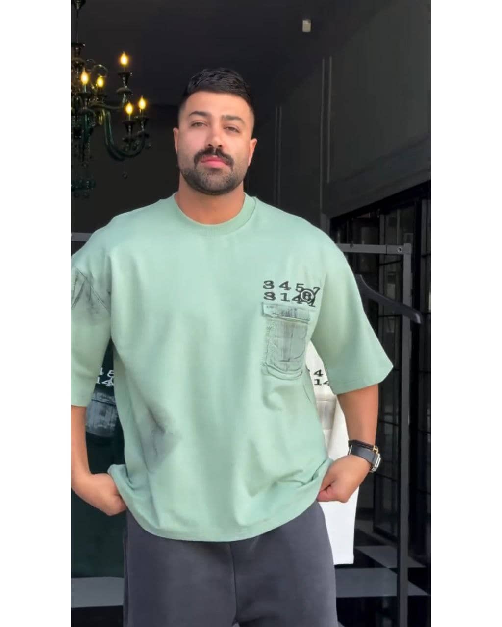 تیشرت باکسی نخی مرادنه ۰۰۲۳