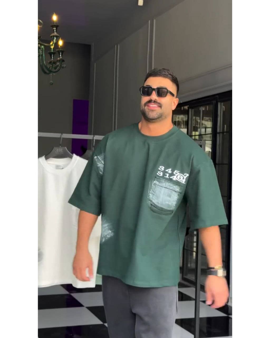 تیشرت باکسی نخی مردانه ۰۰۲۴